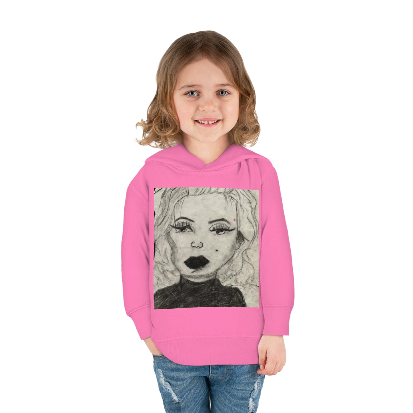 Retro 50s Leading Lady Toddler Pullover Fleece Hoodie