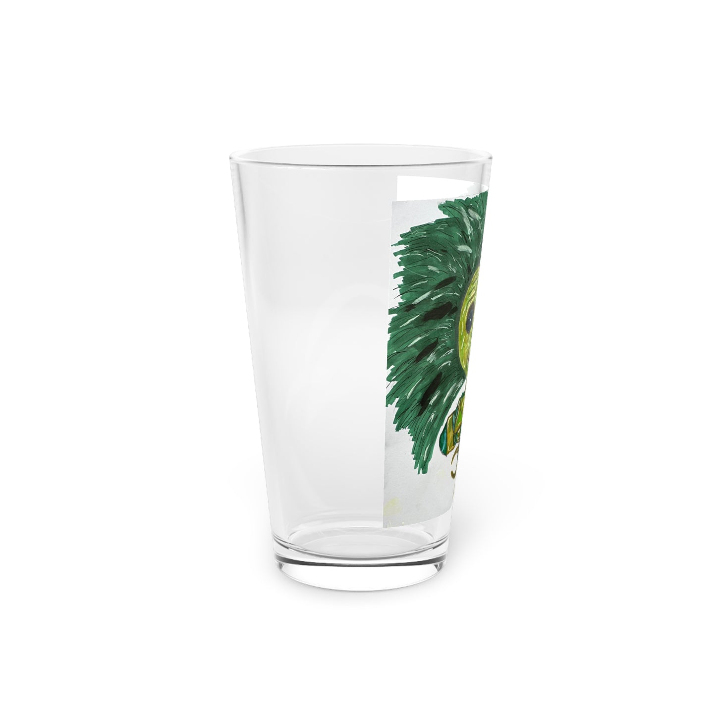 Green Lady Pint Glass, 16oz