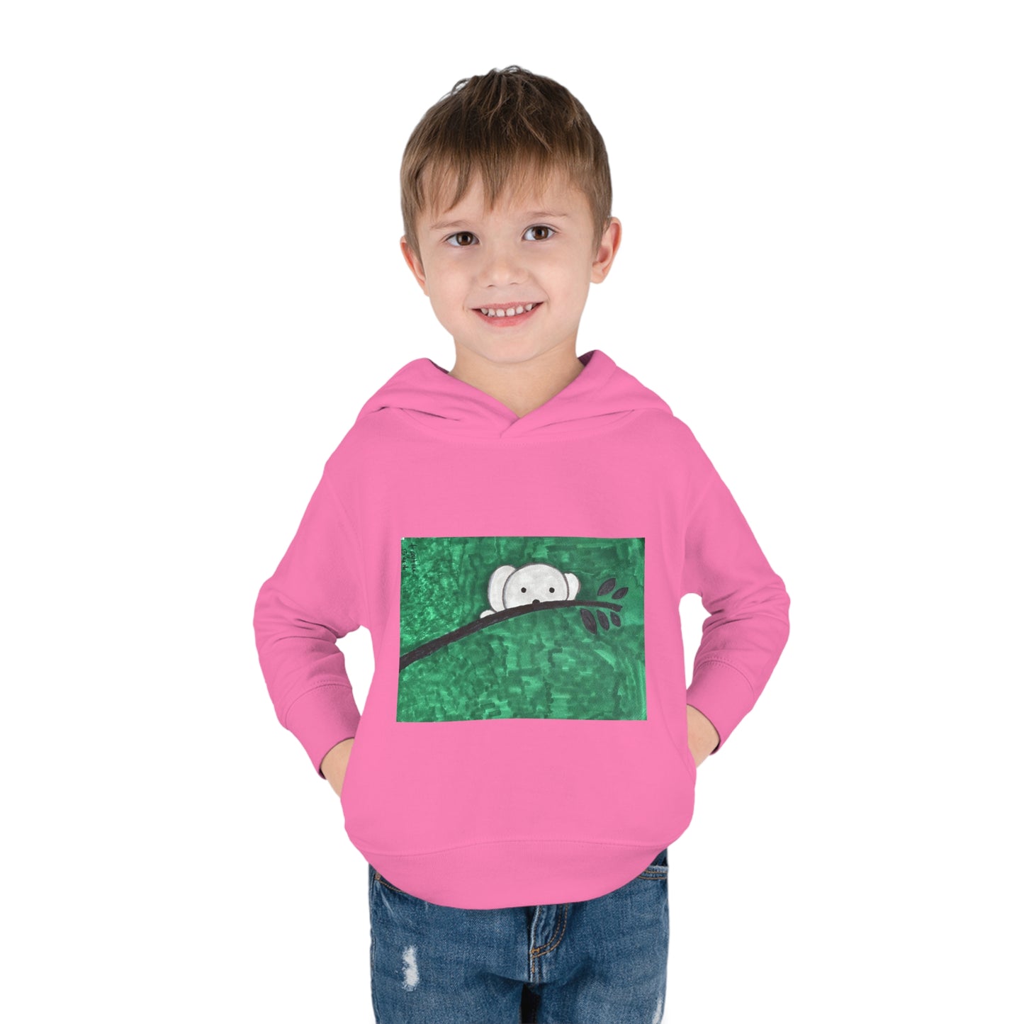 Hiding Koala Toddler Pullover Fleece Hoodie