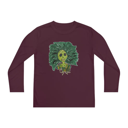 Green Lady Youth Long Sleeve Competitor Tee