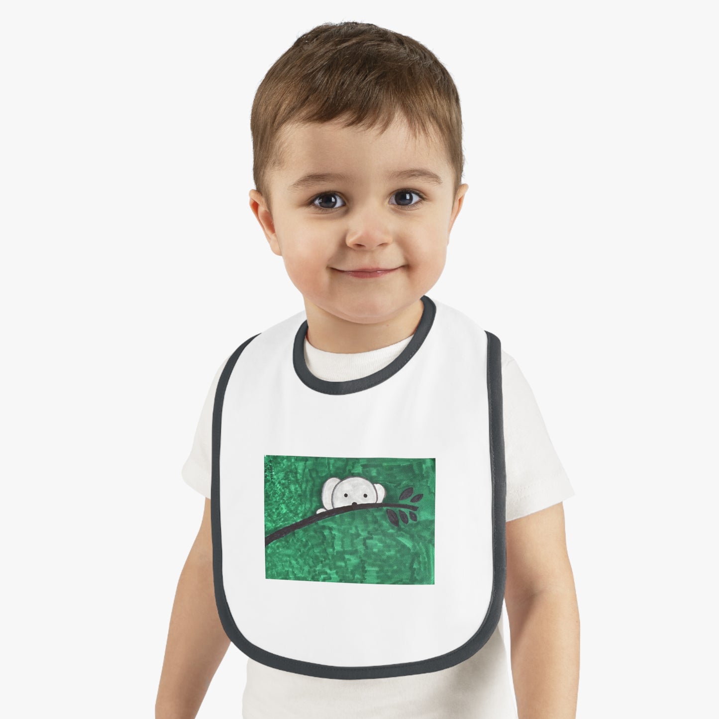 Hiding Koala Baby Jersey Bib