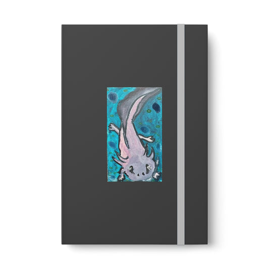 Amazing Axolotl Color Contrast Notebook - Ruled