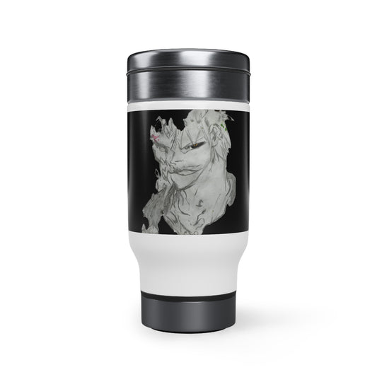 Anime Man Stainless Steel Travel Mug with Handle, 14oz