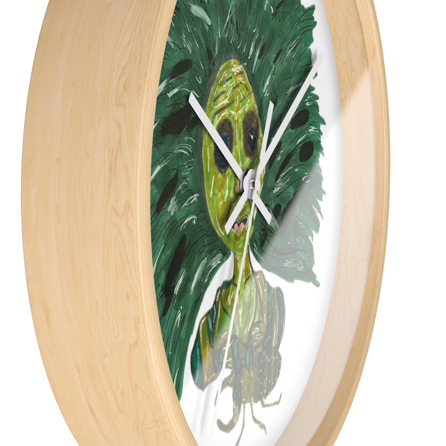 Green Lady Wall Clock