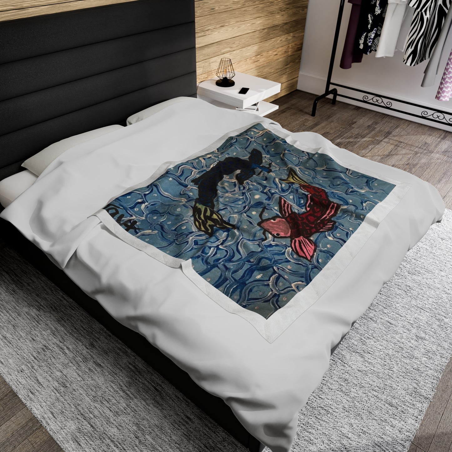 Amazing Axolotl Velveteen Plush Blanket