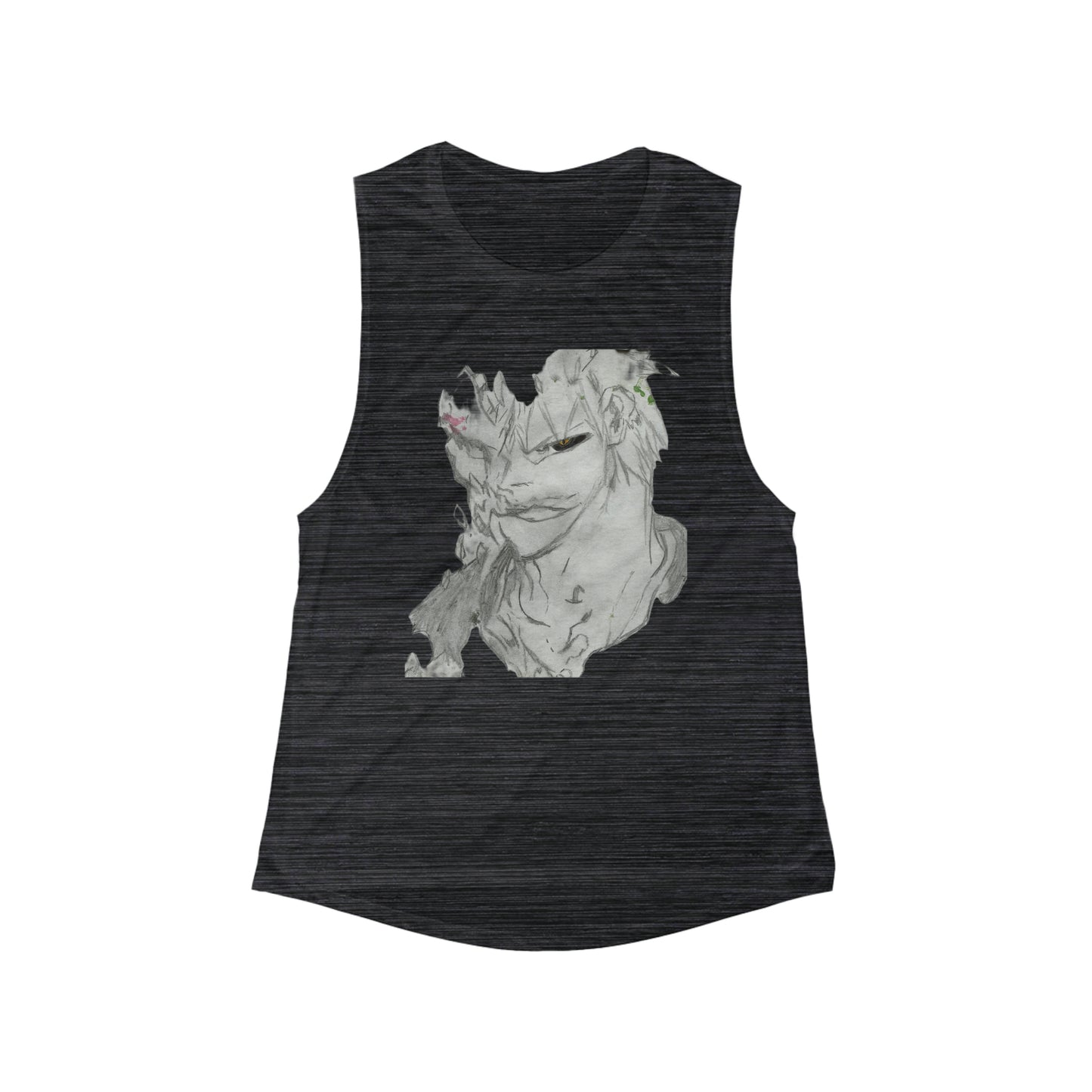 Anime Man Women's Flowy Scoop Muscle Tank