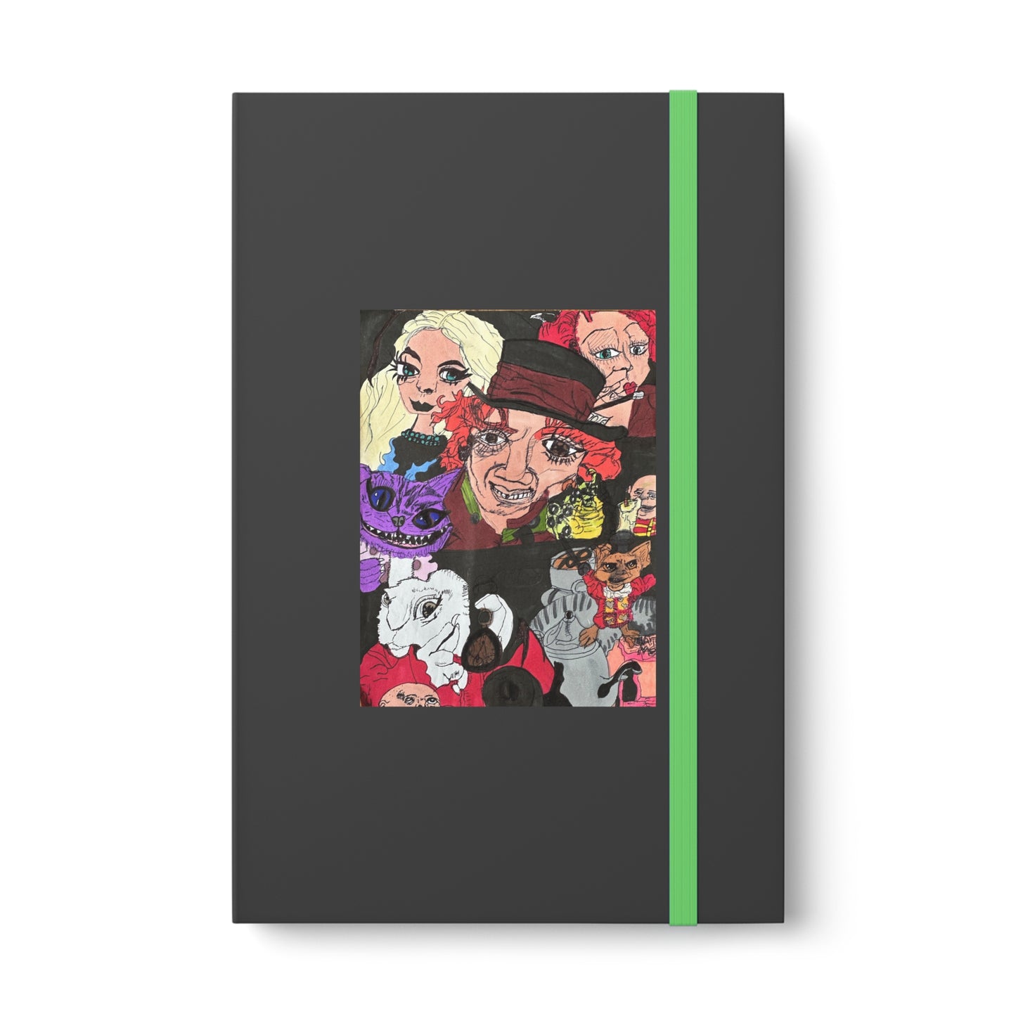 Hatter Madness Color Contrast Notebook - Ruled