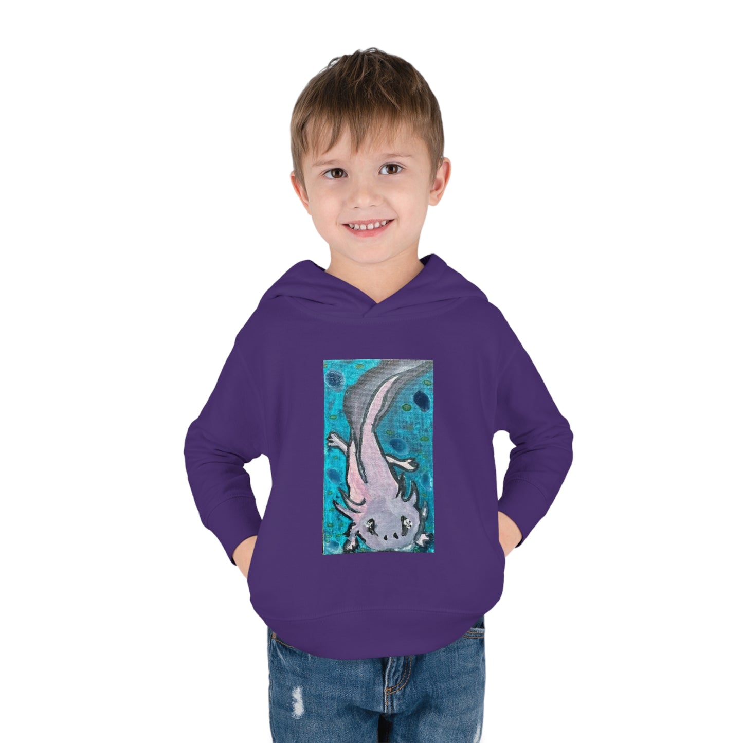 Amazing Axolotl Toddler Pullover Kids Fleece Hoodie