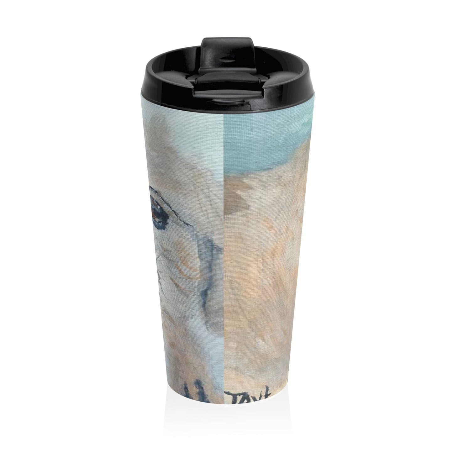 Cutie Pie Dog Stainless Steel Travel Mug