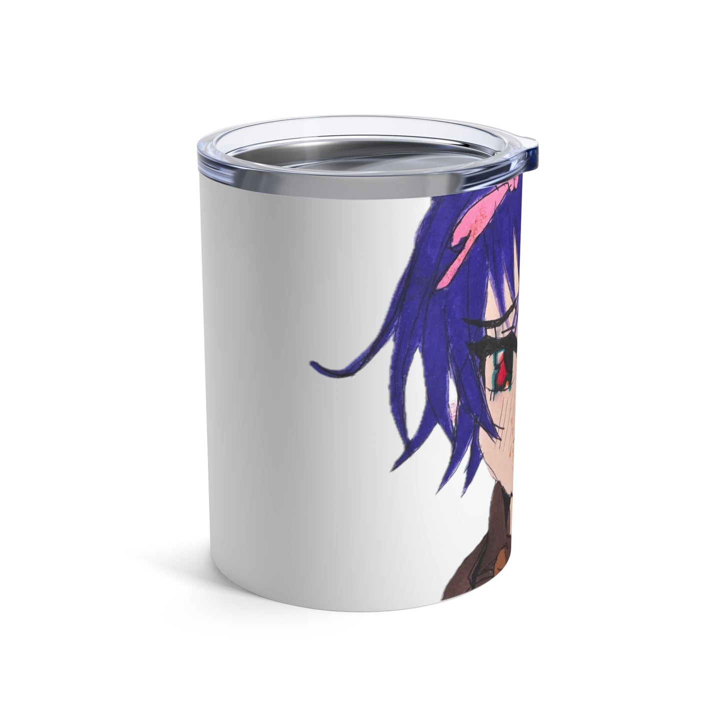 Anime Purple Hair Girl Tumbler 10oz