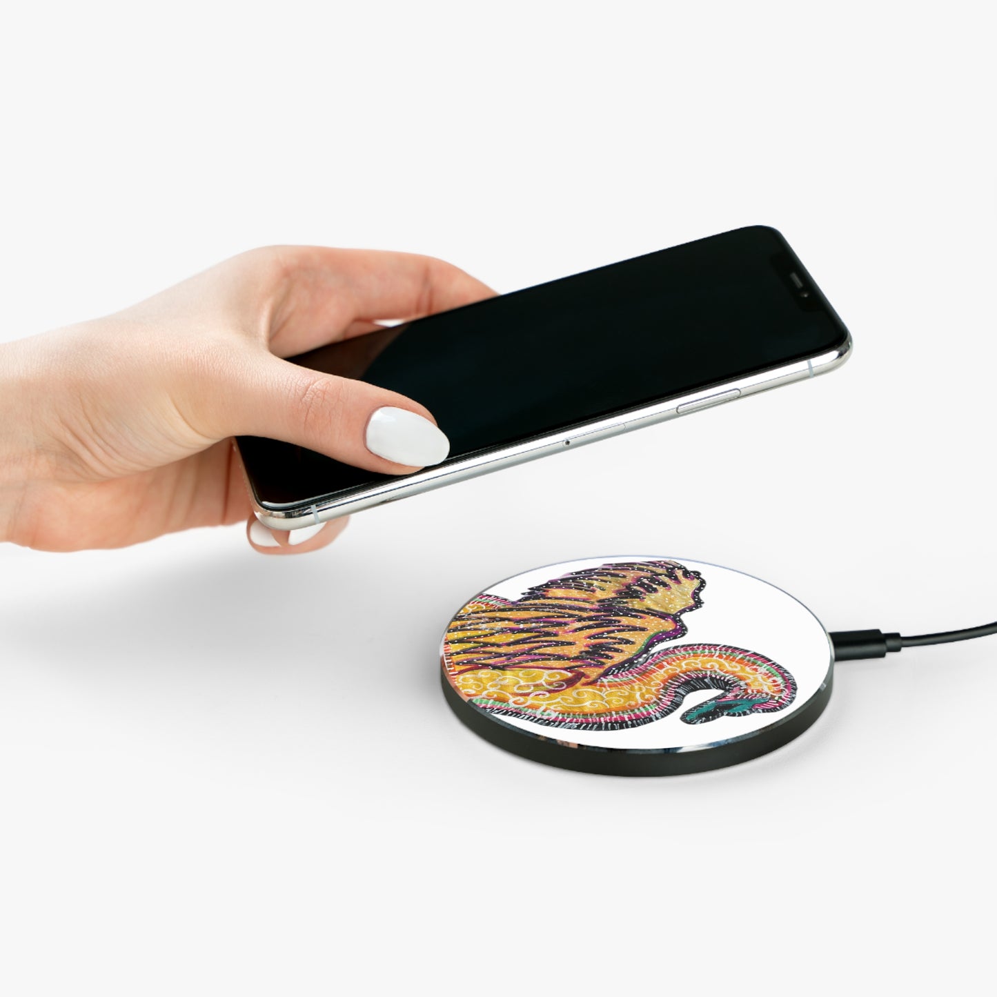 Psychedelic Swan Wireless Charger