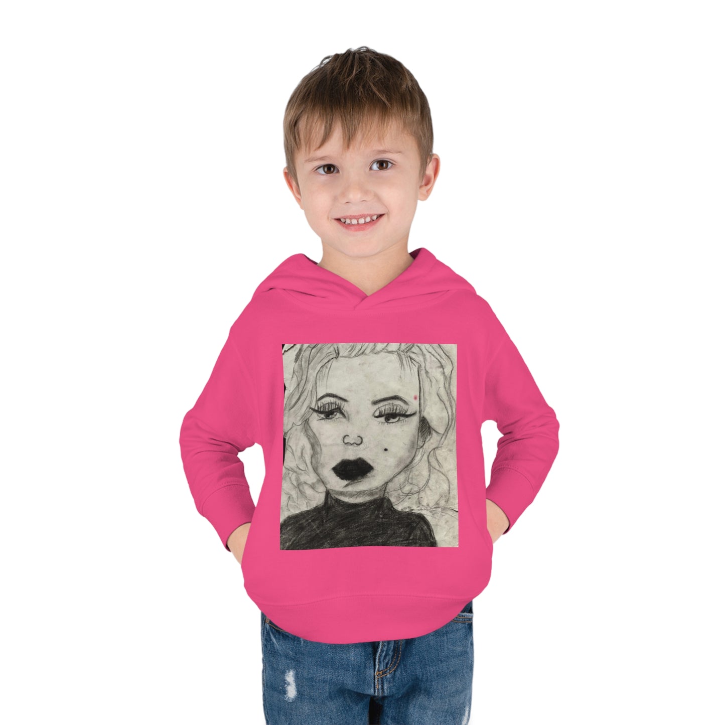 Retro 50s Leading Lady Toddler Pullover Fleece Hoodie