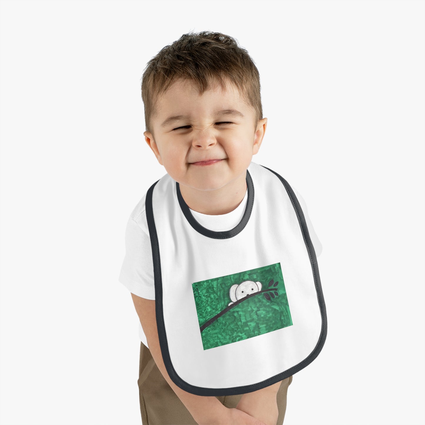 Hiding Koala Baby Jersey Bib