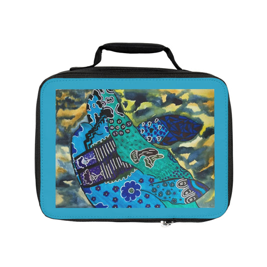 Psychedelic Sea Turtle Lunch Bag