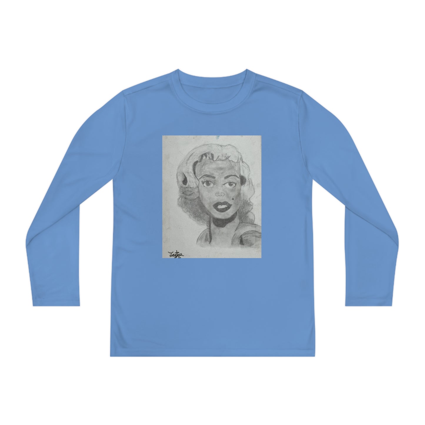 Retro 50s Leading Lady Youth Long Sleeve Competitor Tee