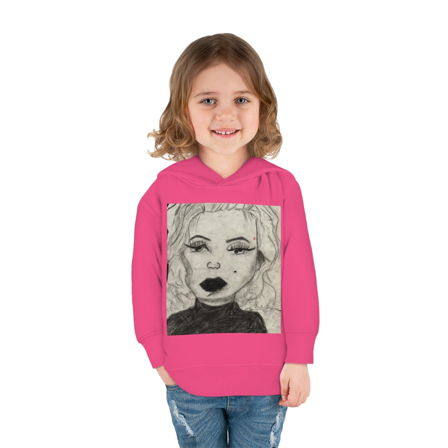 Retro 50s Leading Lady Toddler Pullover Fleece Hoodie