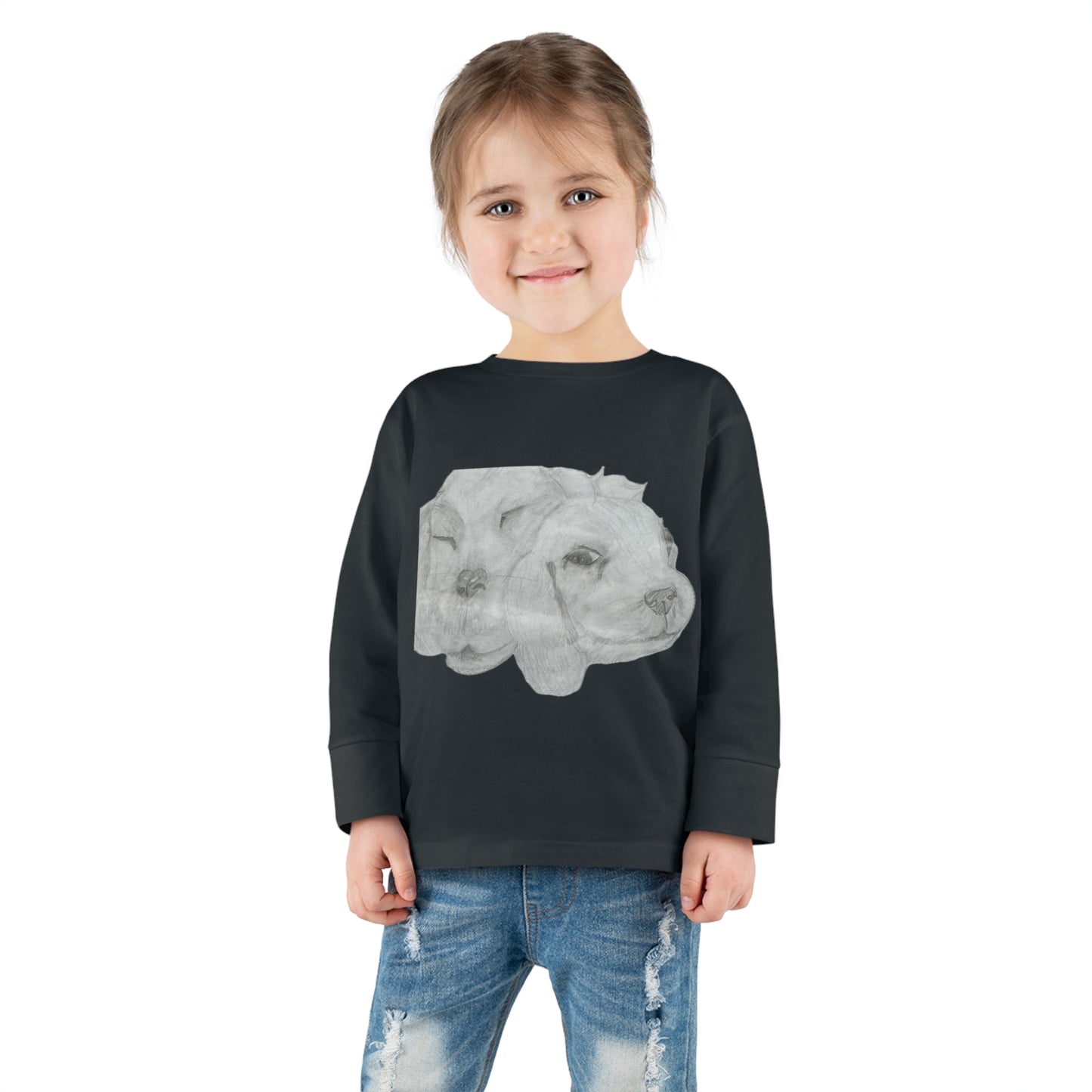 Dual Doggies Toddler Long Sleeve Tee