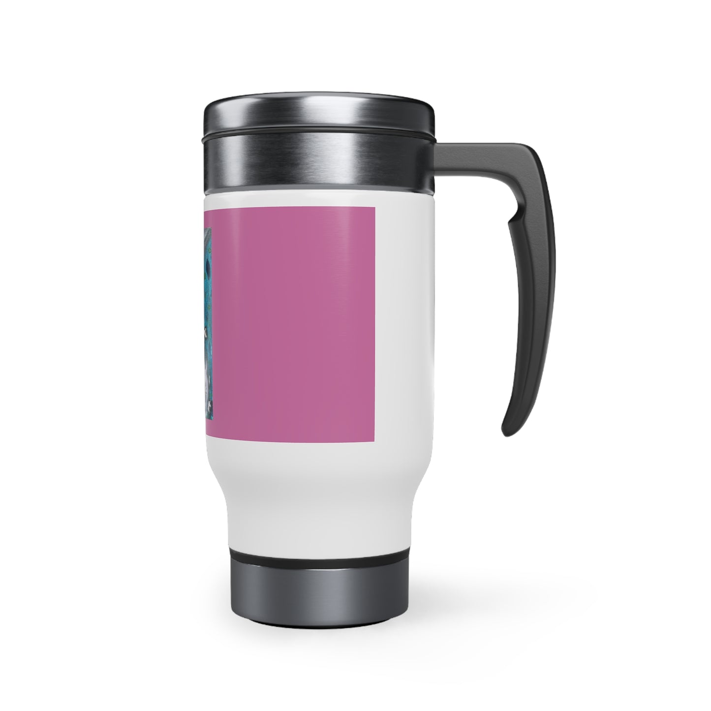 Amazing Axolotl Stainless Steel Travel Mug with Handle, 14oz