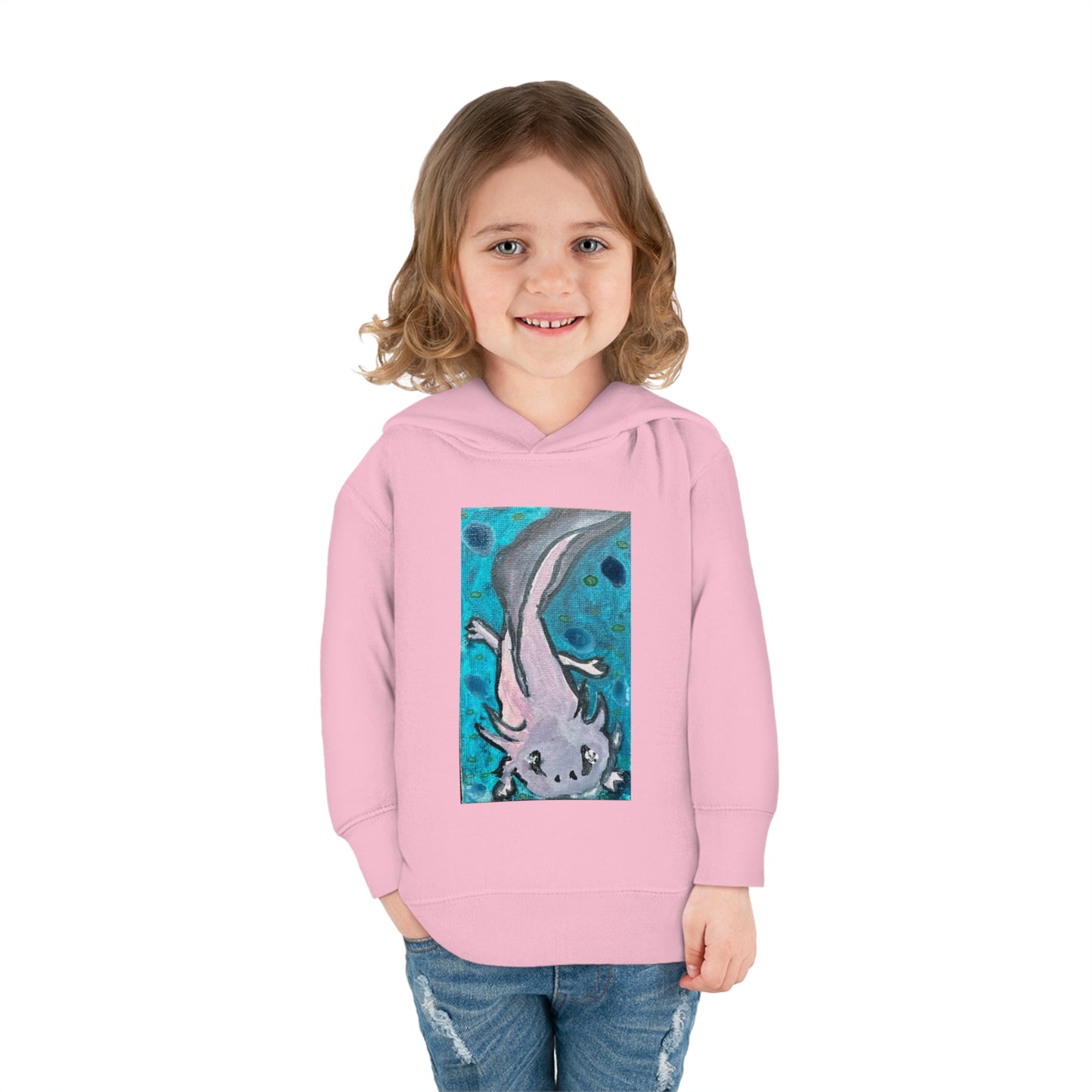 Amazing Axolotl Toddler Pullover Kids Fleece Hoodie