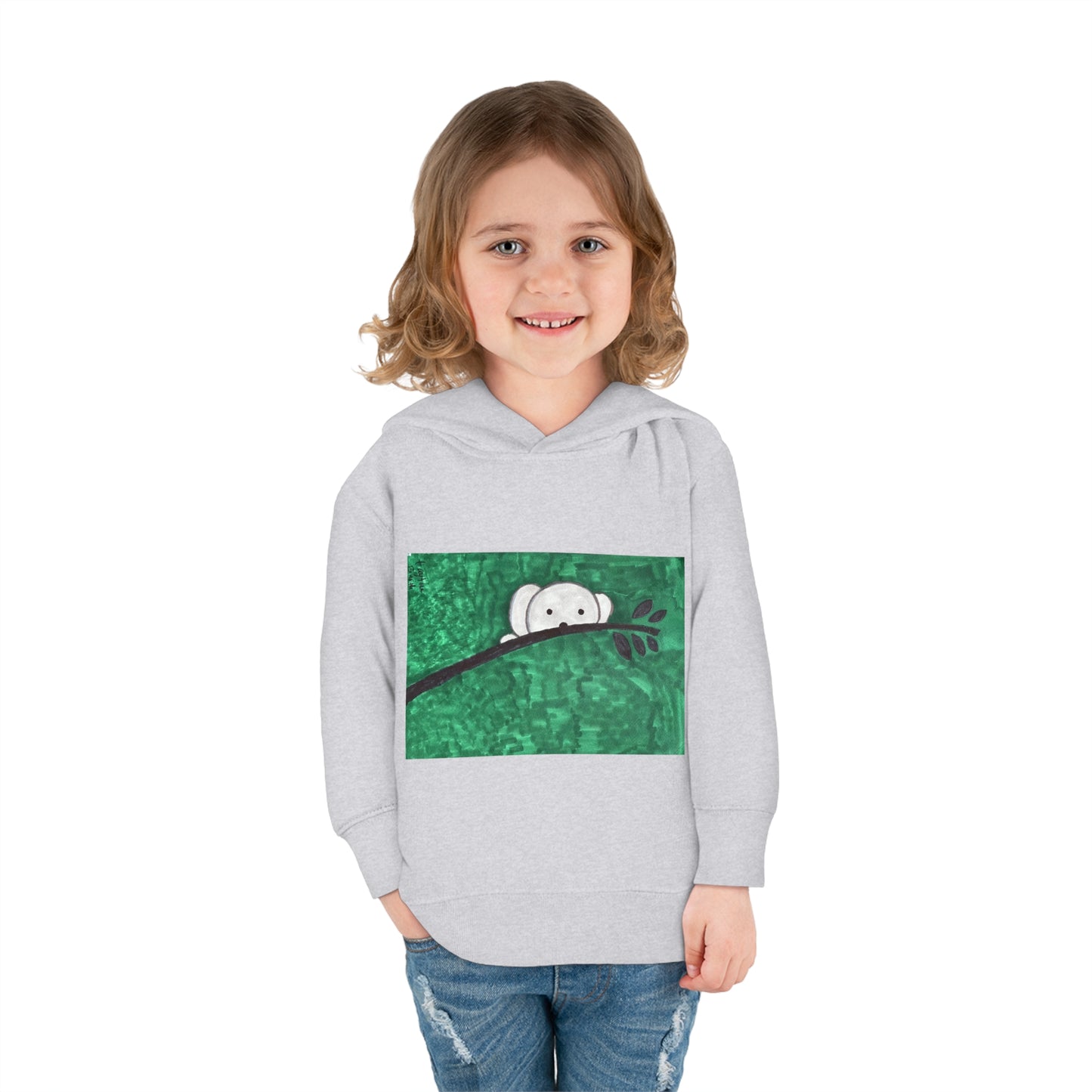 Hiding Koala Toddler Pullover Fleece Hoodie