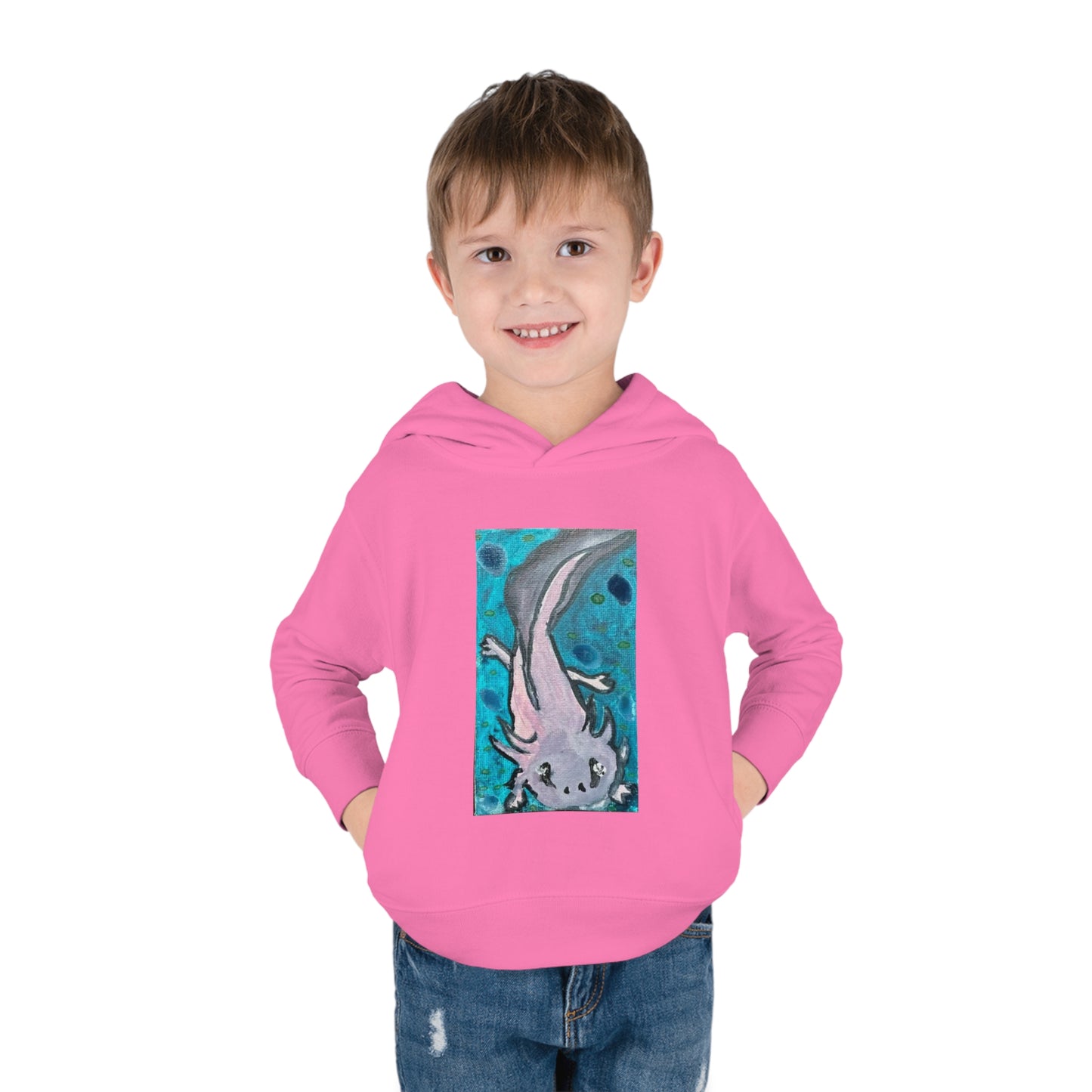 Amazing Axolotl Toddler Pullover Kids Fleece Hoodie