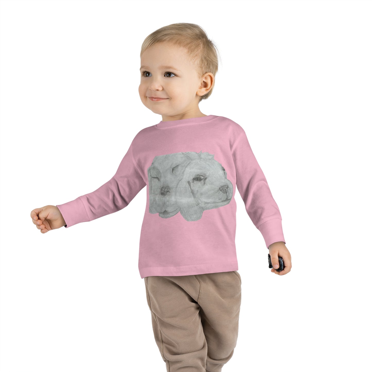 Dual Doggies Toddler Long Sleeve Tee