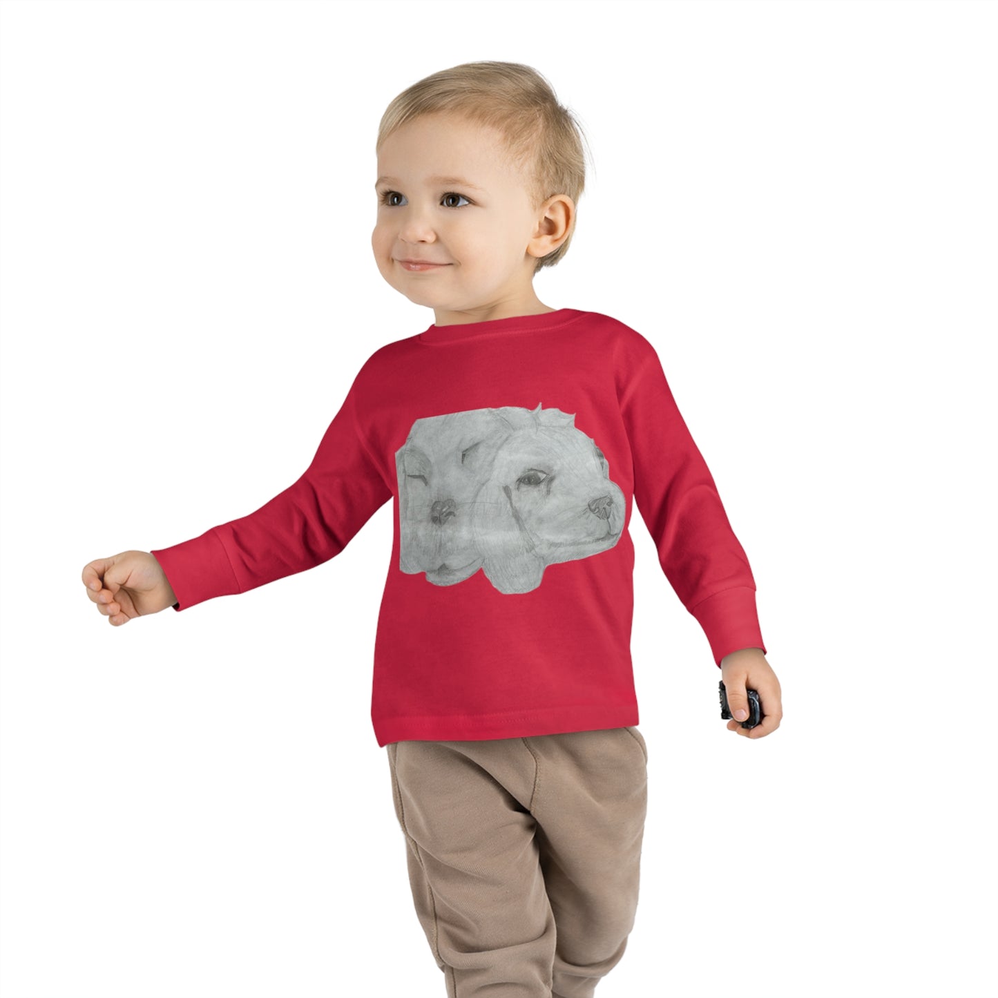 Dual Doggies Toddler Long Sleeve Tee