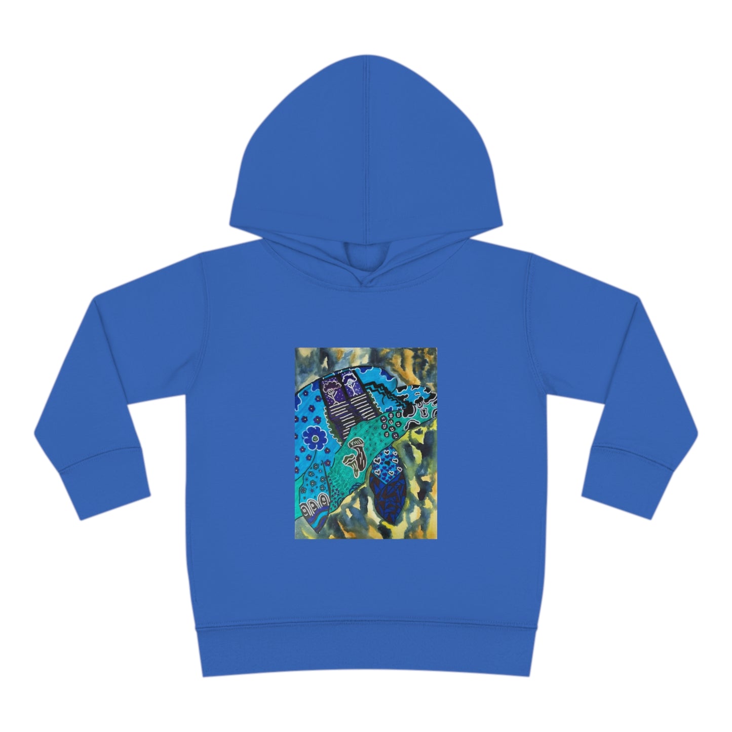 Psychedelic Sea Turtle Toddler Pullover Fleece Hoodie