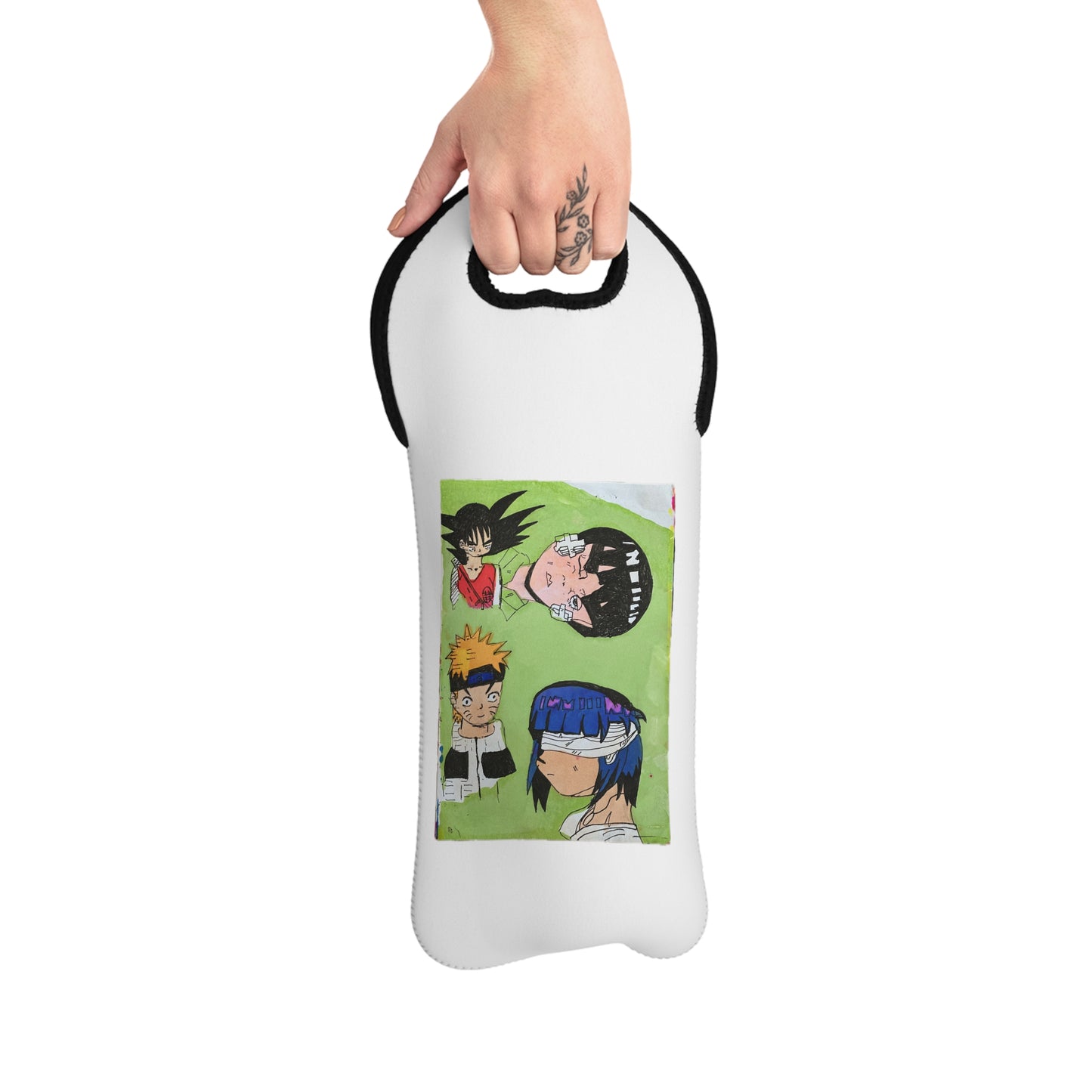 Anime Madness Wine Tote Bag