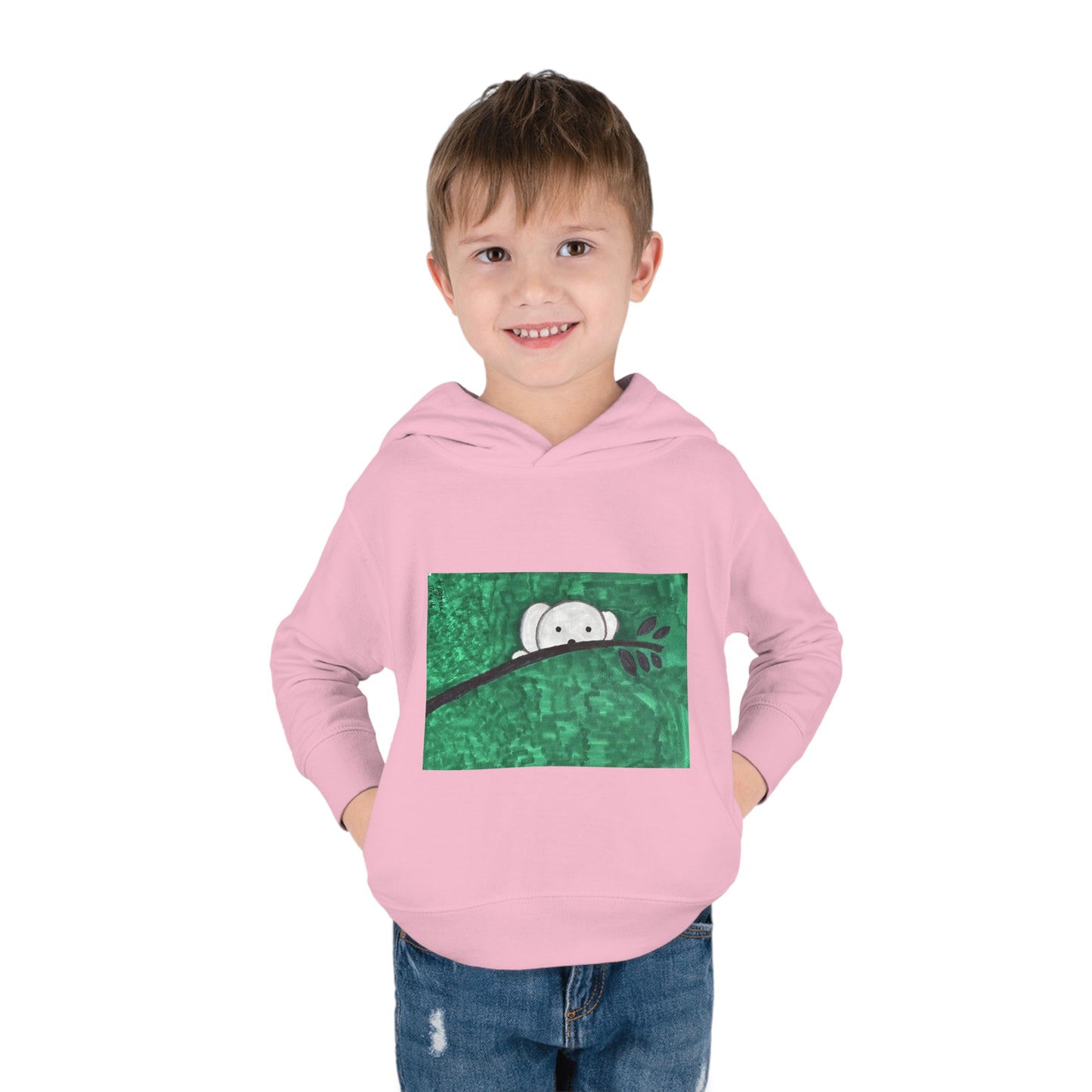 Hiding Koala Toddler Pullover Fleece Hoodie