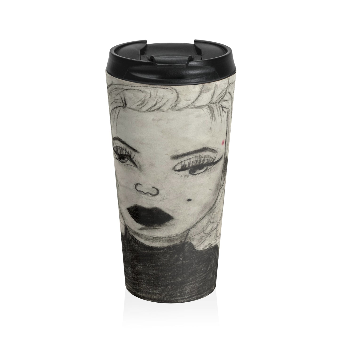 Retro 50s Leading Lady Stainless Steel Travel Mug