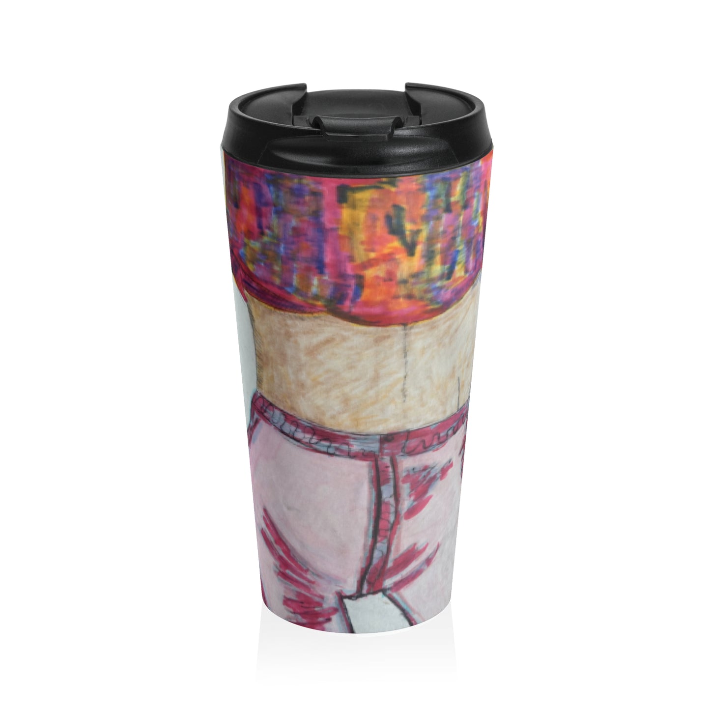 Retro 80s Stainless Steel Travel Mug