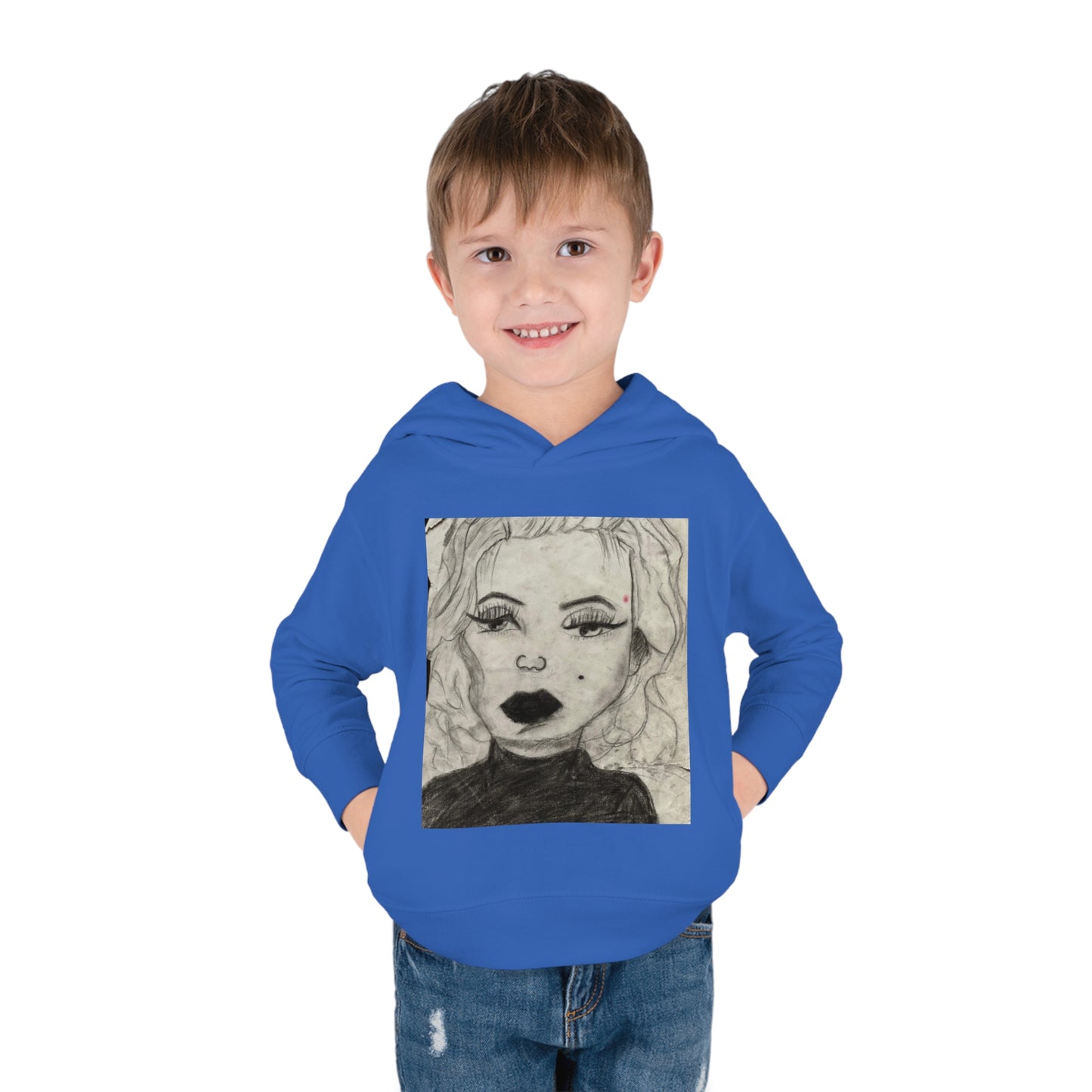 Retro 50s Leading Lady Toddler Pullover Fleece Hoodie