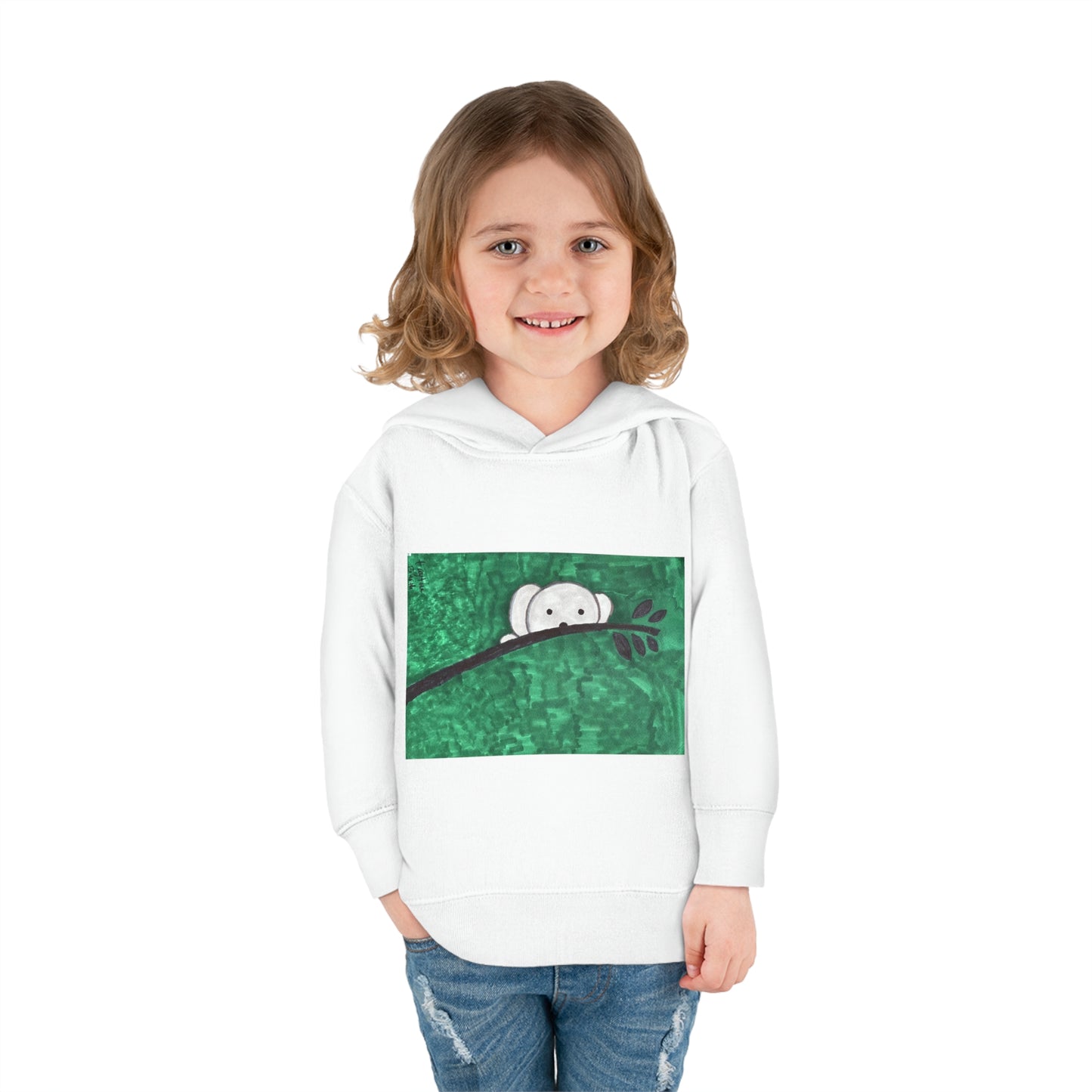 Hiding Koala Toddler Pullover Fleece Hoodie