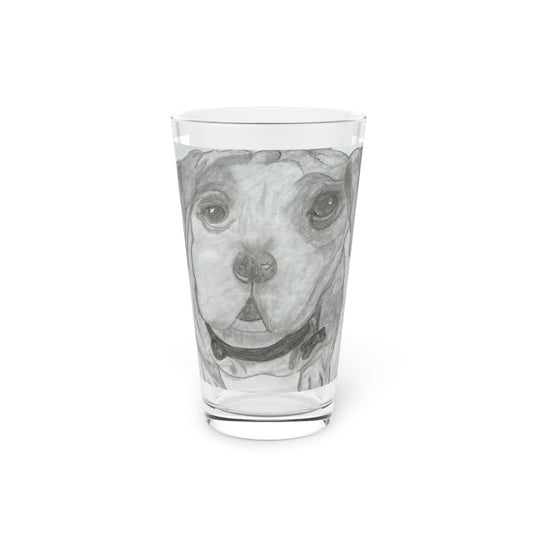 Cutie Pie Dog Pint Glass, 16oz