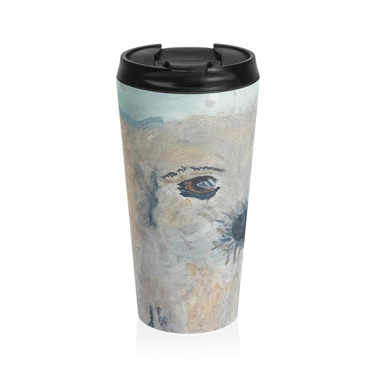 Cutie Pie Dog Stainless Steel Travel Mug