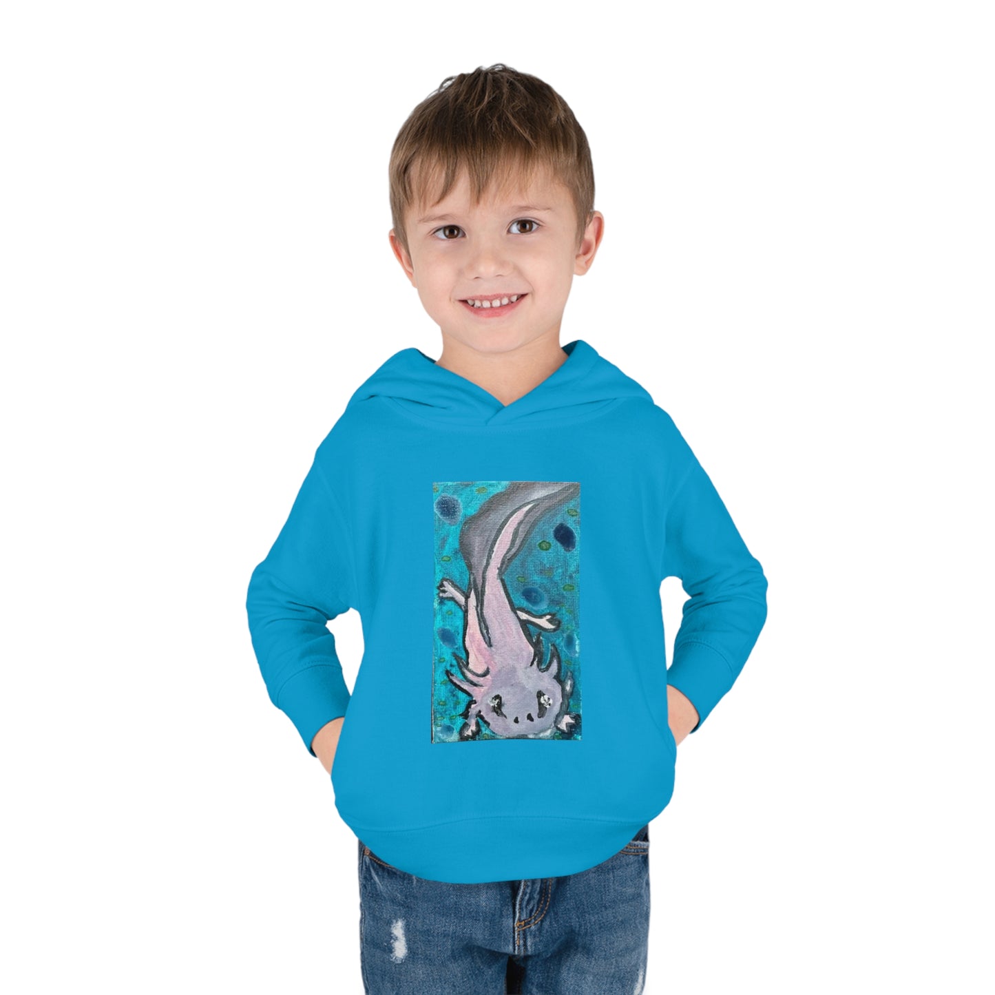 Amazing Axolotl Toddler Pullover Kids Fleece Hoodie