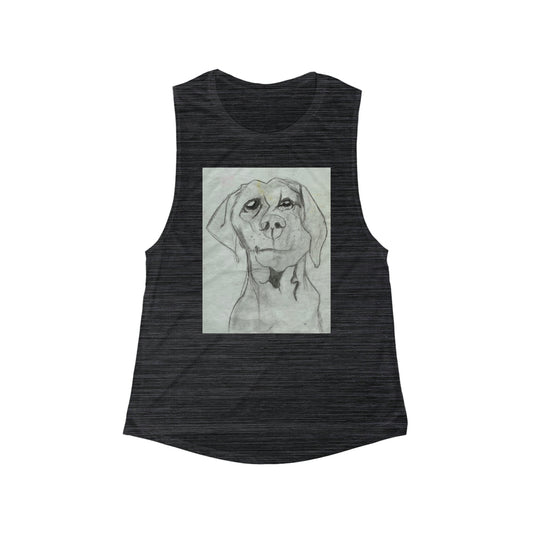 Dog Women's Flowy Scoop Muscle Tank