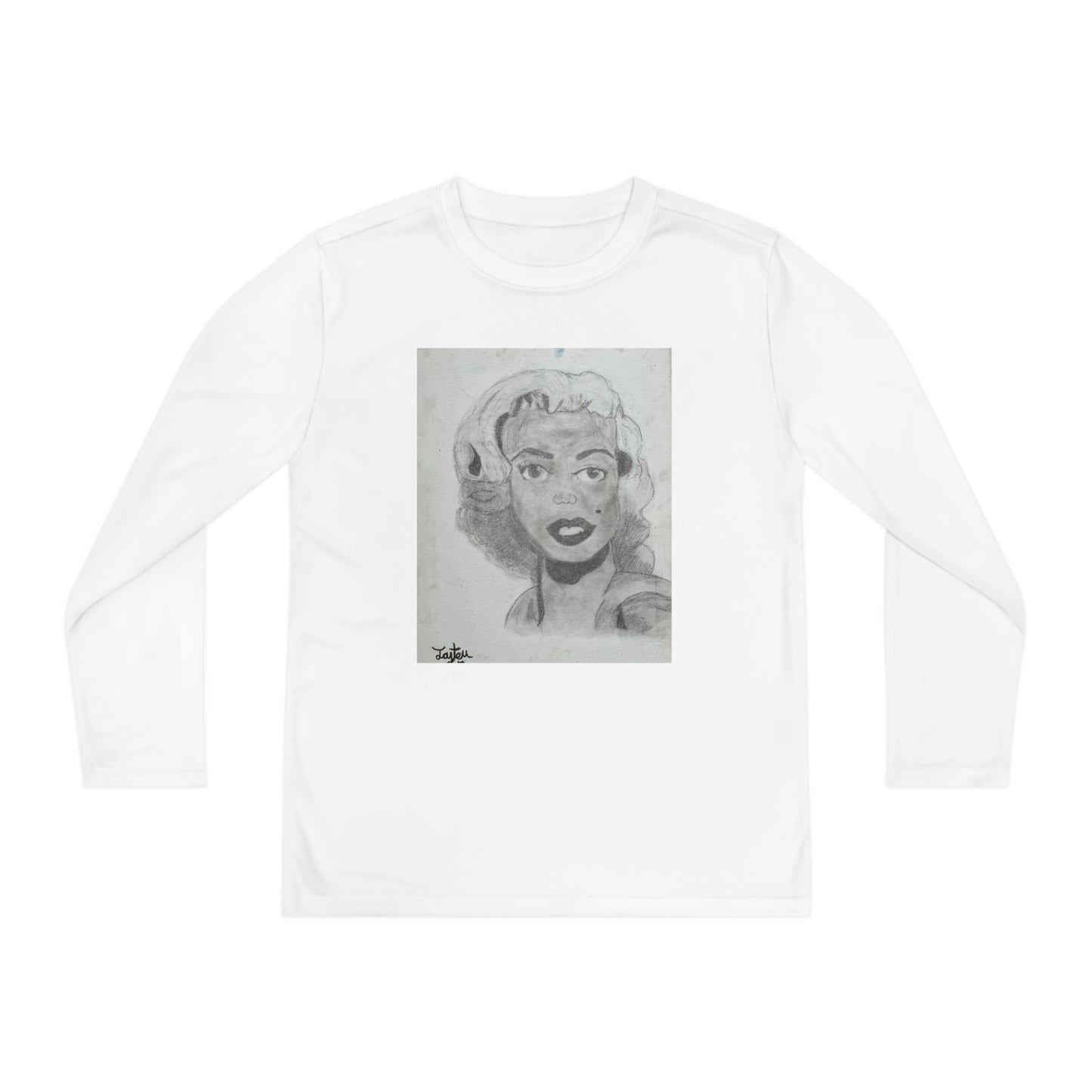 Retro 50s Leading Lady Youth Long Sleeve Competitor Tee