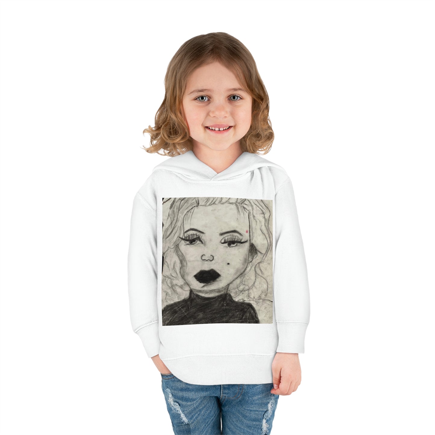 Retro 50s Leading Lady Toddler Pullover Fleece Hoodie