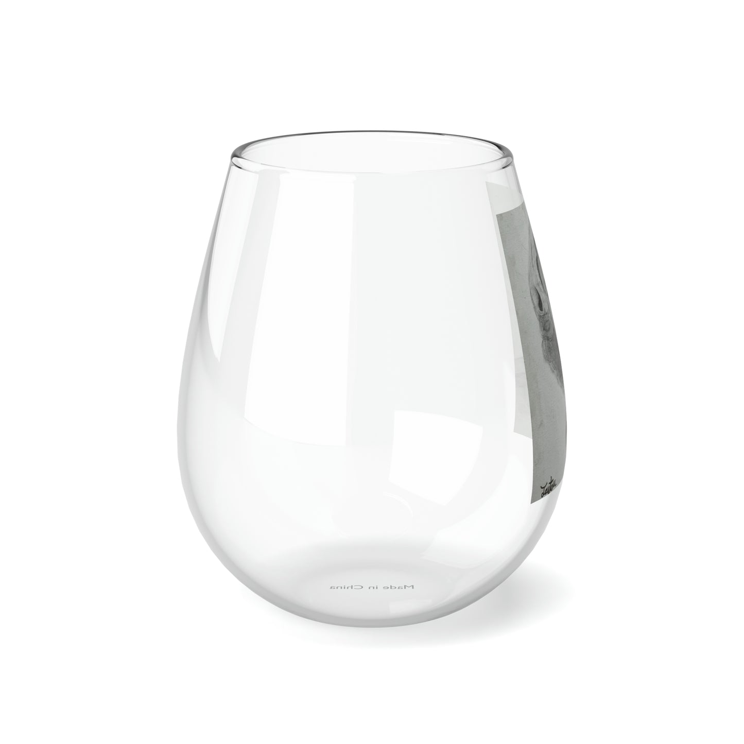 Retro 50s Leading Lady Stemless Wine Glass, 11.75oz