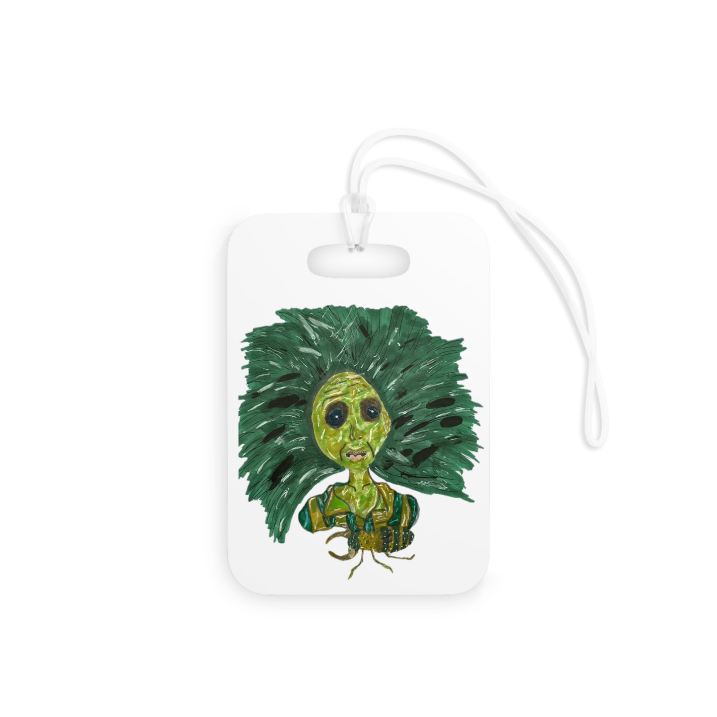 Green Lady Luggage Tags