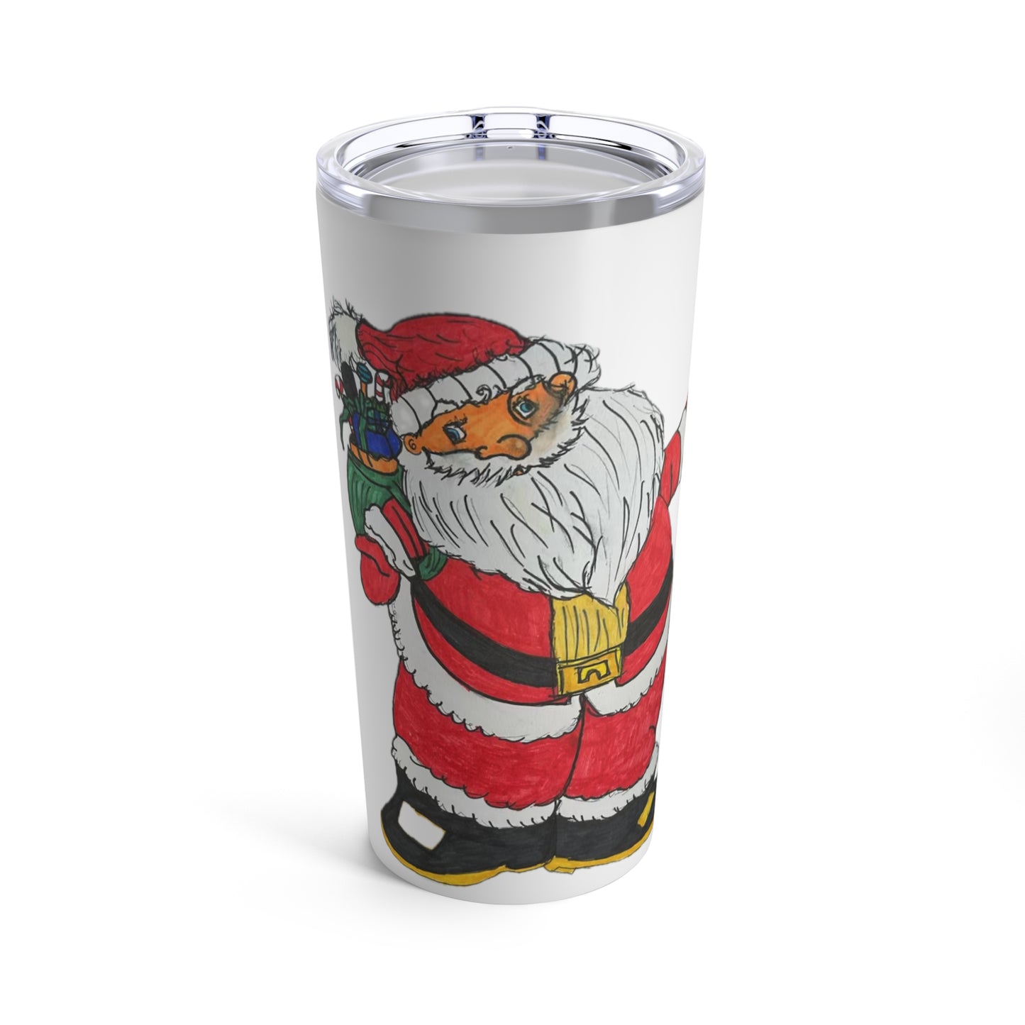 Bowl Full of Jelly Santa Tumbler 20oz