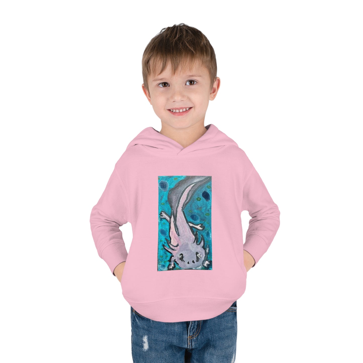 Amazing Axolotl Toddler Pullover Kids Fleece Hoodie