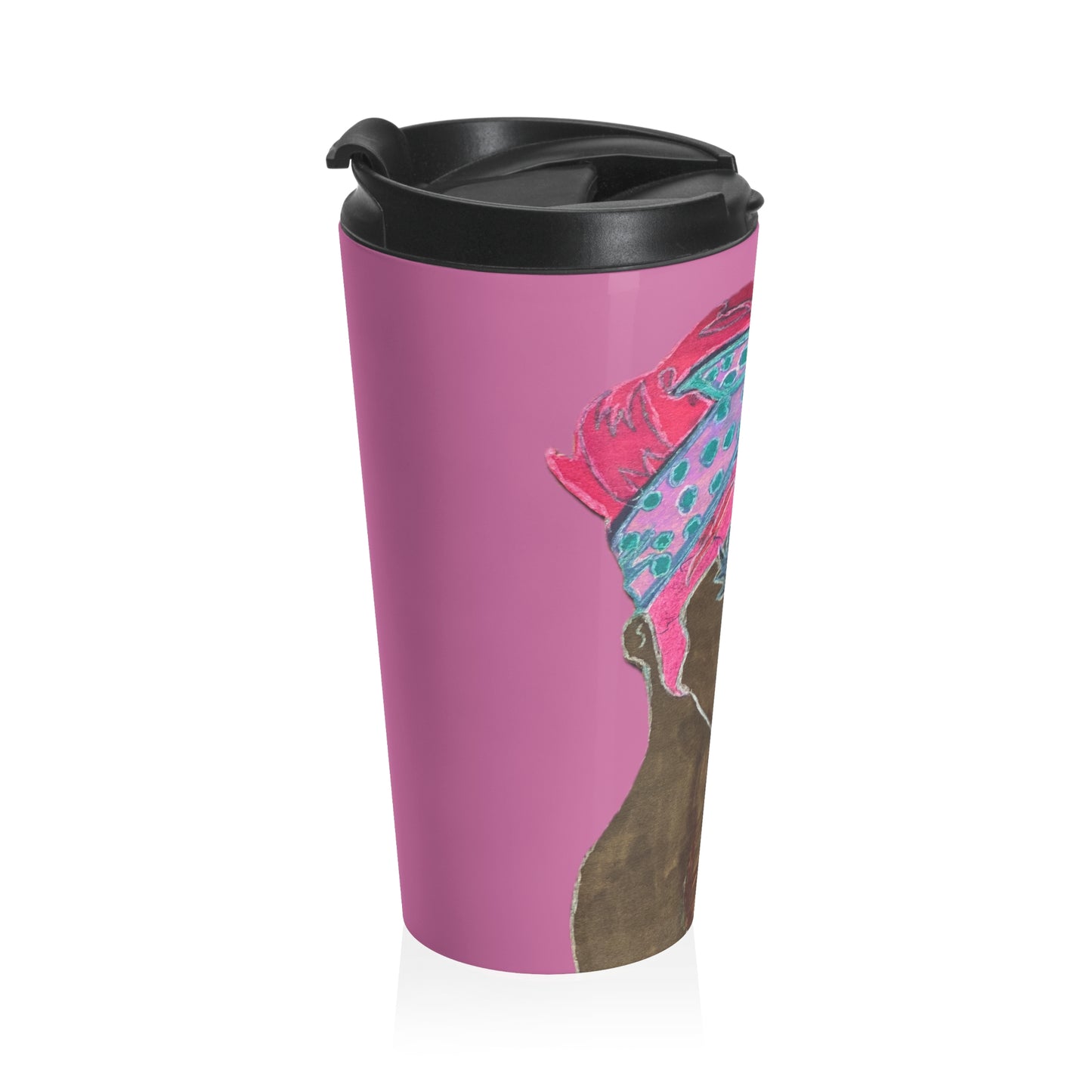 Folk Art Stainless Steel Travel Mug