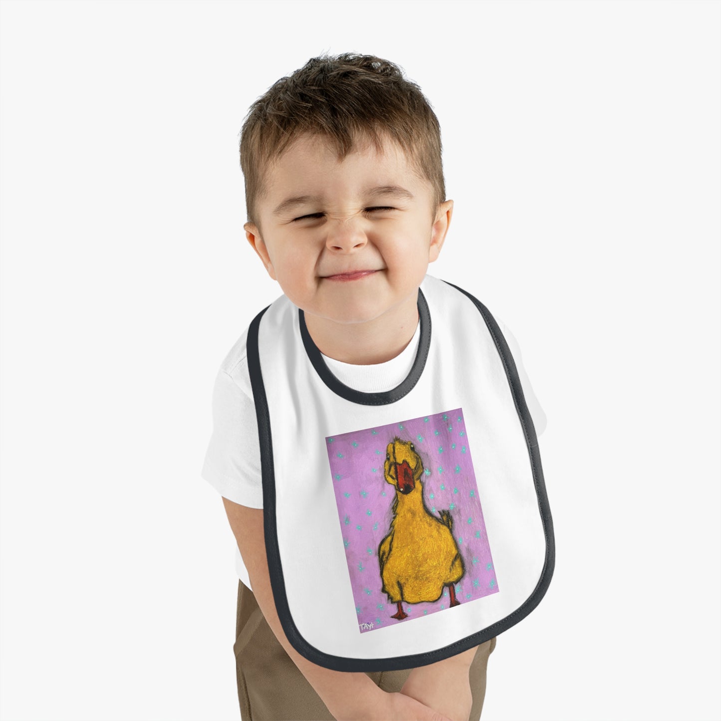 Lucky Duck Baby Jersey Bib