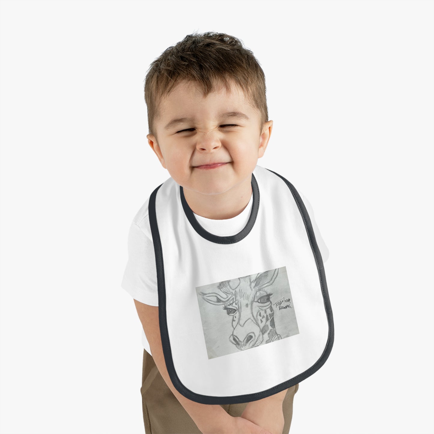 Giraffe Baby Jersey Bib