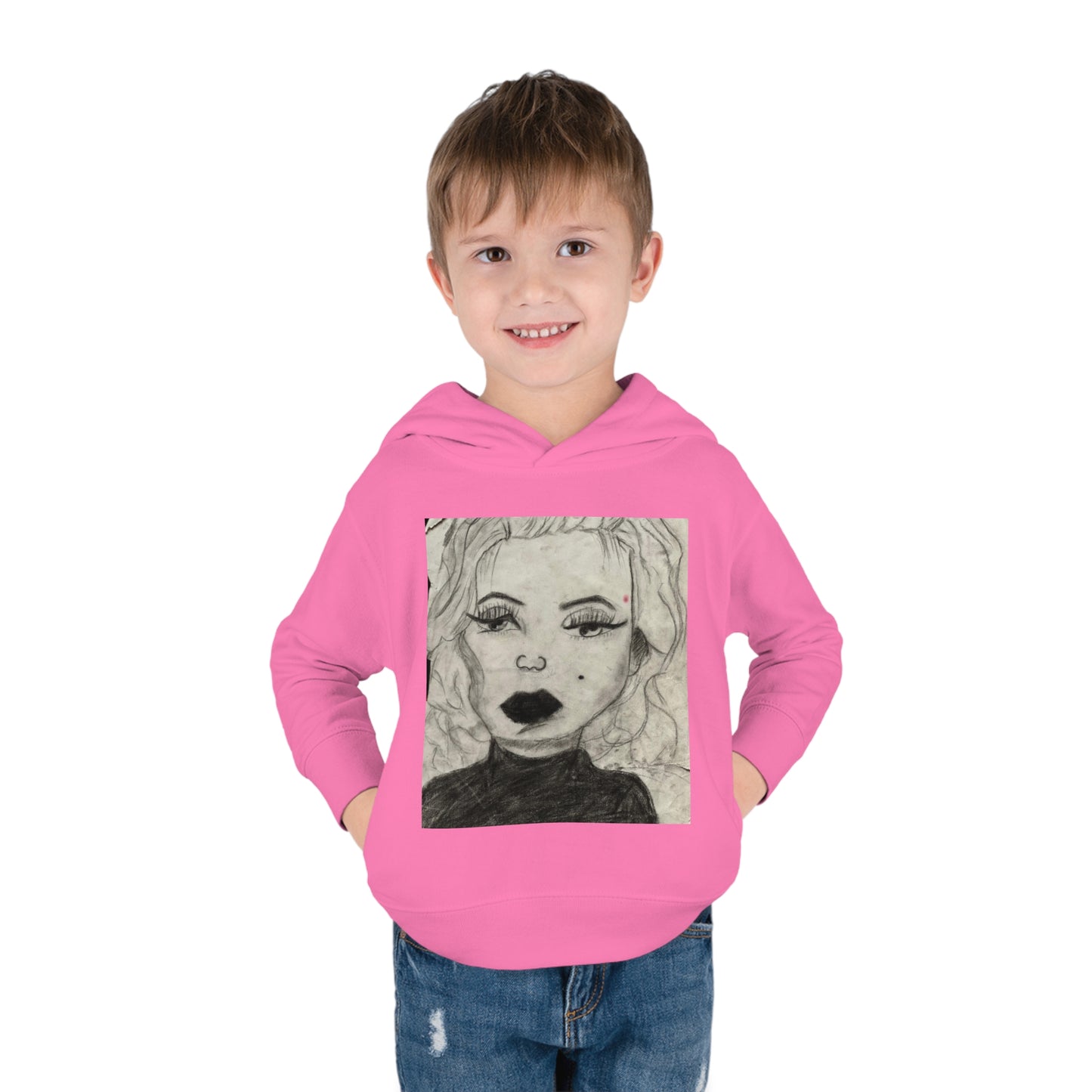 Retro 50s Leading Lady Toddler Pullover Fleece Hoodie