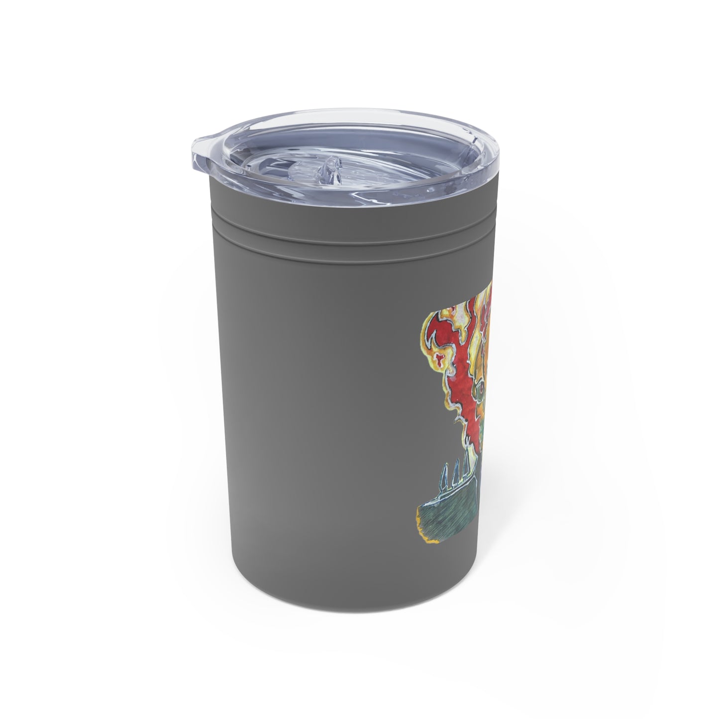 Skeleton On Fire Vacuum Insulated Tumbler, 11oz