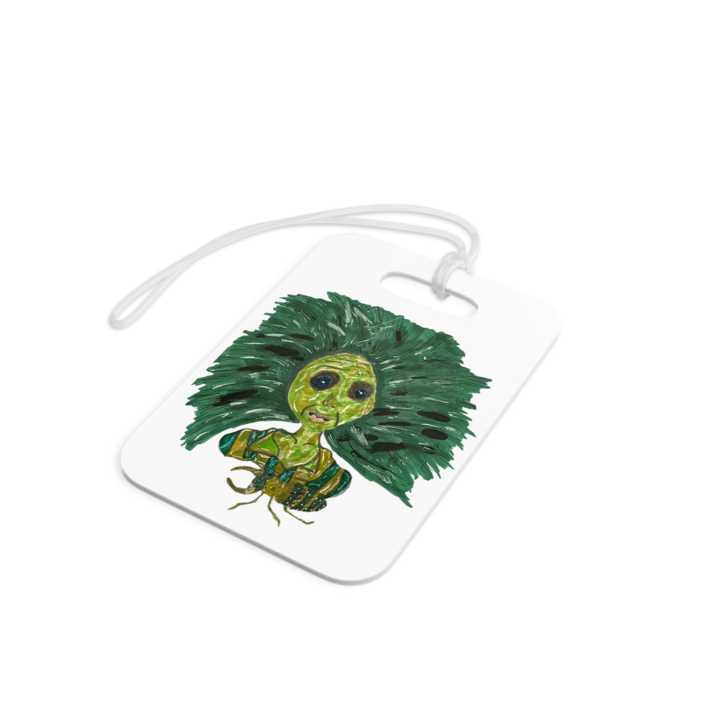 Green Lady Luggage Tags